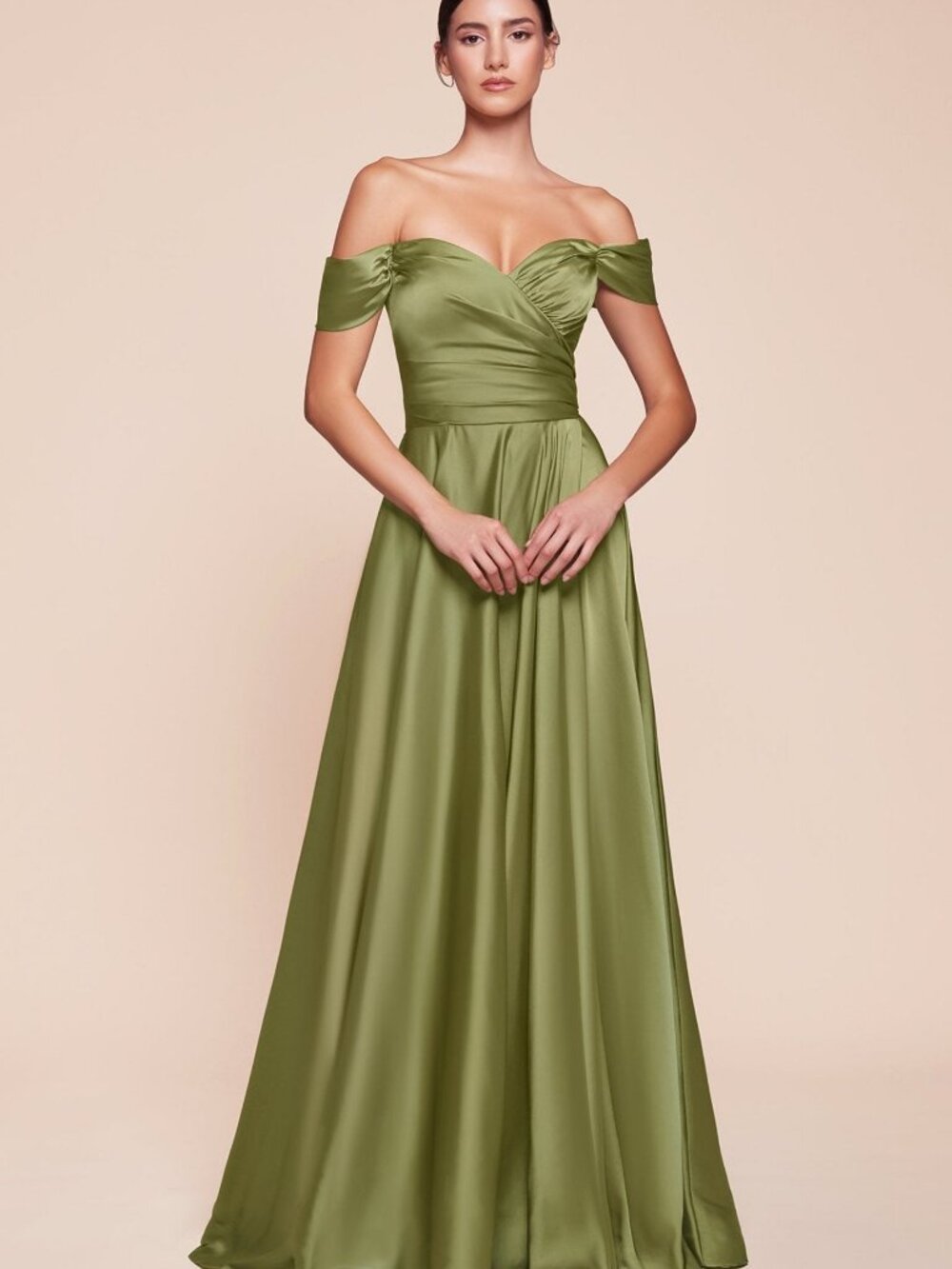 NEW GREENERY Evening Gown Floor Length Formal Elegant Stunning 7493